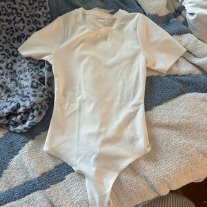 Good American Classic White Bodysuit